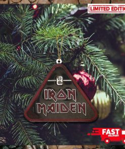 2D Iron Maiden Triangle Logo New Autumn Merch Store 2023 Christmas Tree Decorations Ornament