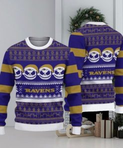 Baltimore Ravens Pumpkin Ugly Christmas Sweaters