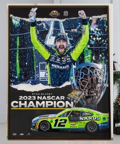 Congrats Ryan Blaney Is The 2023 NASCAR Champion Home Decor Poster Canvas