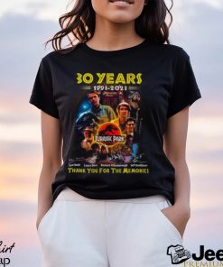 30 Years 1993 – 2023 Jurassic Park Thank You For The Memories T Shirt