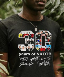 30 years of NKOTB new kids on the block signatures t shirt