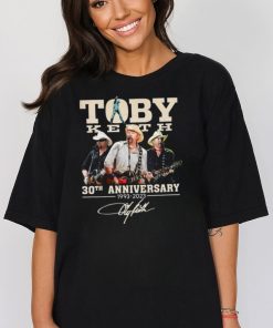 30th Anniversary Toby Keith Signatures Shirt