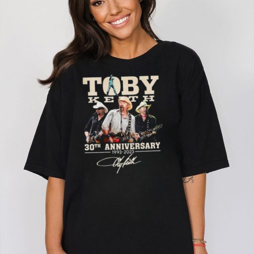 30th Anniversary Toby Keith Signatures Shirt