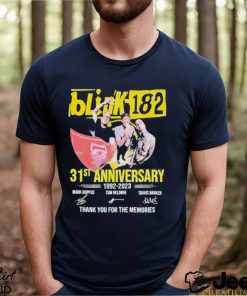 31st Anniversary 1992 2023 Blink 182 Band Thank You For The Memories Signatures Shirt