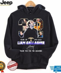 32 Years Of 1991 2023 Liam Gallagher Signature Thank You For The Memories Shirt