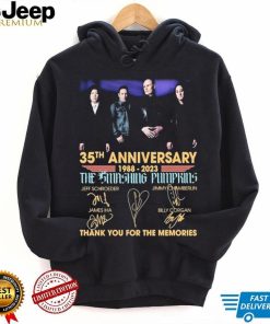 35th Anniversary 1988 2023 Jeff Schroeder James Iha Signature Thank You For The Memories Shirt