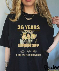 36 Years 1987 – 2023 Green Day Thank You For The Memories T Shirt