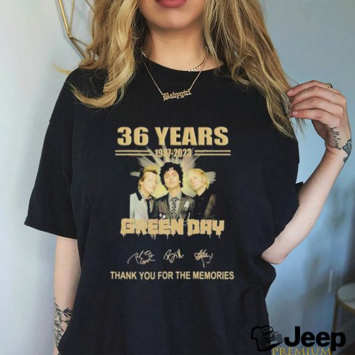 36 Years 1987 – 2023 Green Day Thank You For The Memories T Shirt