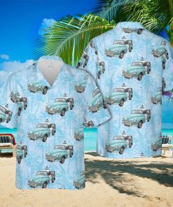 377 Morris Minor 1000 Traveller (1971) Police Aloha Hawaiian Shirt Beach Gift Short Sleeve Shirt