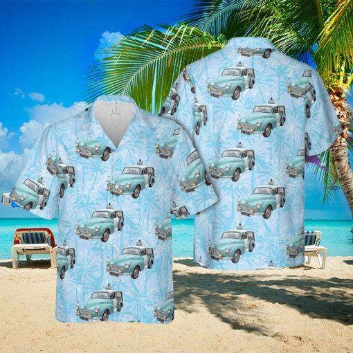 377 Morris Minor 1000 Traveller (1971) Police Aloha Hawaiian Shirt Beach Gift Short Sleeve Shirt