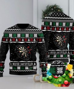 3D Bester Dartspieler Ugly Christmas Sweater Best Gift For Men And Women