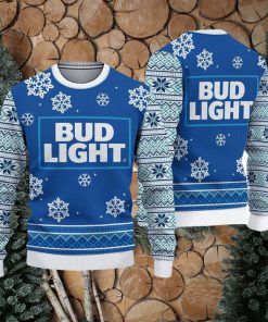 3D Bud Light Classic Ugly Christmas Sweater