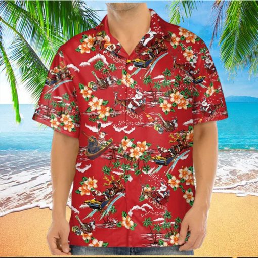 3D Christmas Santa Hawaii Shirt