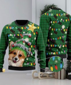 3D Ho Ho Ho Corgi Christmas Tree Funny Ugly Sweater