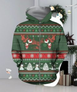 3D Hunting Christmas Silky Hoodie 3D All Over Print