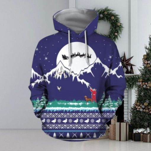 3D Hunting Duck Christmas Hoodie 3D All Over Print