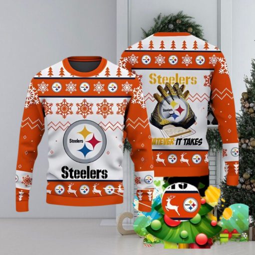 3D Print Pittsburgh Steelers Sweater NFL Ugly Christmas Sweater Style Gift For Men And Women