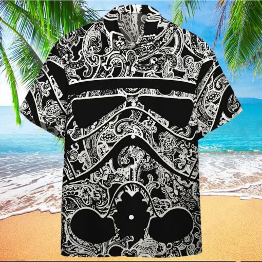 3D Star Wars Bandana Black And White Custom Hawaiian Shirt