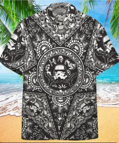 3D Star Wars Bandana Custom Black Pattern Hawaiian Shirt