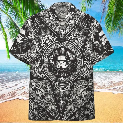 3D Star Wars Bandana Custom Black Pattern Hawaiian Shirt