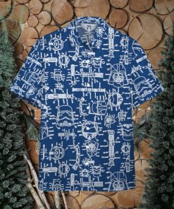 3D Star Wars Blueprint Of Spaceship Scan Custom Hawaiian Shirt Style Gift For Men And Women