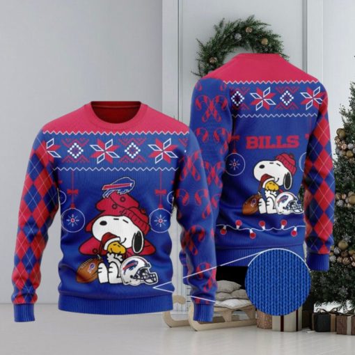 Snoopy And Woodstock Buffalo Bills Christmas Ugly Christmas Sweaters