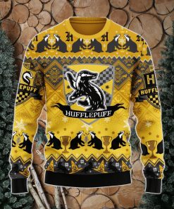 Harry Potter Hufflepuff Ugly Christmas Sweater Xmas Men And Women Christmas Gift