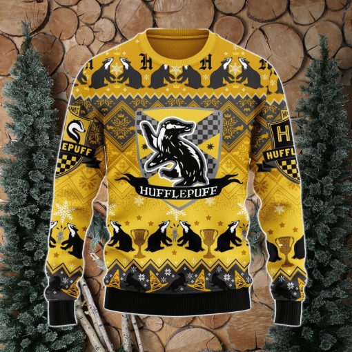 Harry Potter Hufflepuff Ugly Christmas Sweater Xmas Men And Women Christmas Gift