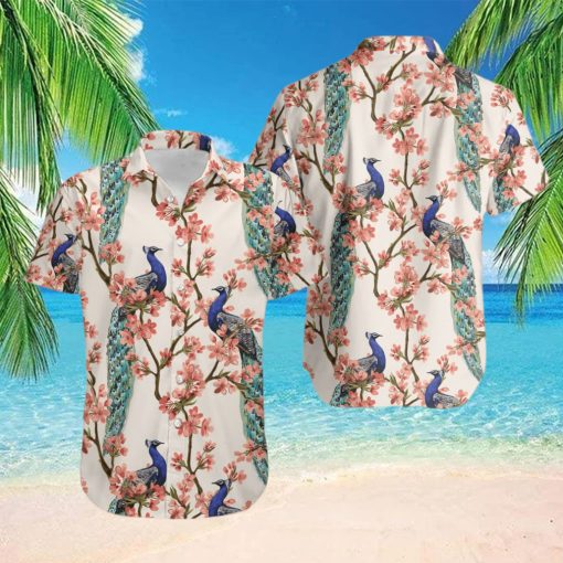 Splendid As Oriental Peacock Hawaiian Shirt