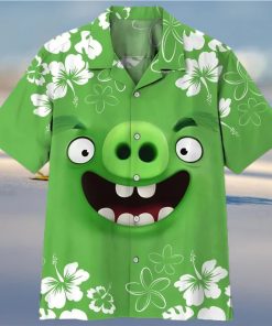 3d Angry Bird Pig Hawaiian Shirt Cheap