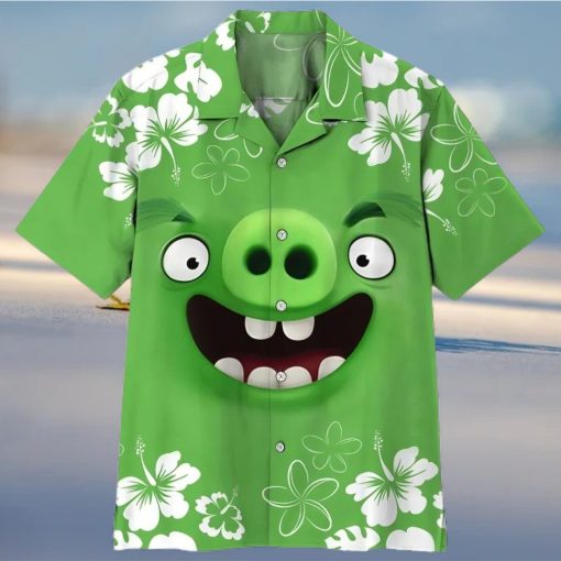 3d Angry Bird Pig Hawaiian Shirt Cheap