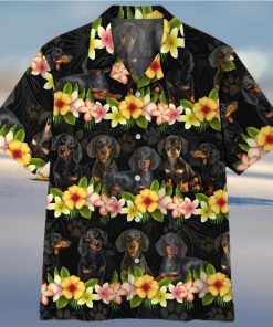 3d Dachshund Hawaiian Shirt Outfit