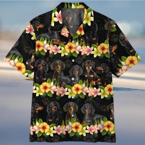 3d Dachshund Hawaiian Shirt Outfit