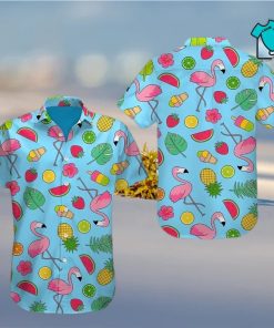 3d Flamingo Aloha Shirt Hawaiian Aloha Shirt