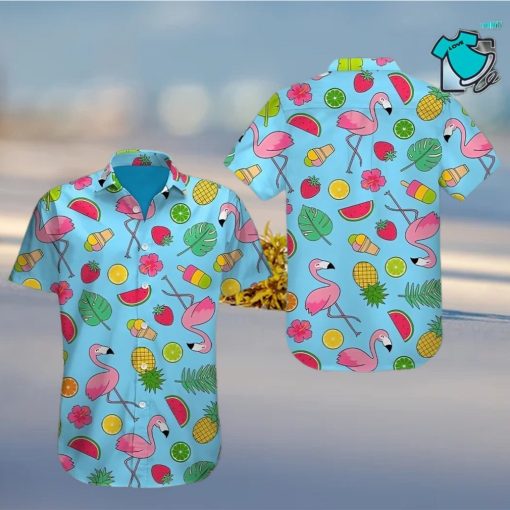 3d Flamingo Aloha Shirt Hawaiian Aloha Shirt