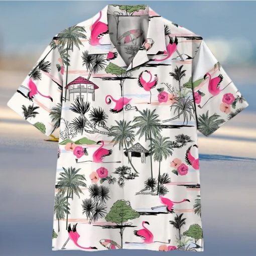 3d Flamingo Yoga Aloha Hawaiian Shirt Vintage Aloha Shirt