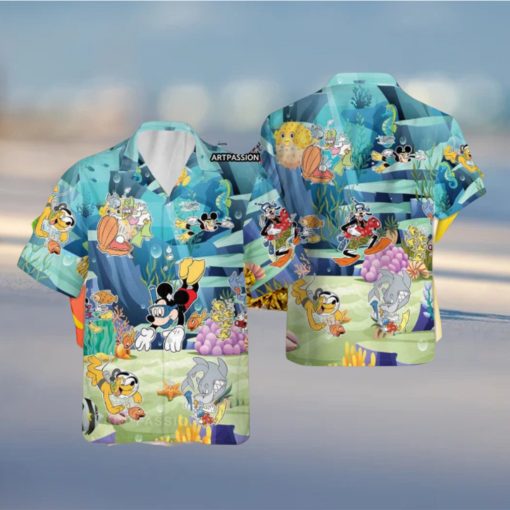 Mickey And Friends Hawaii Shirt, Mickey Aloha Shirt