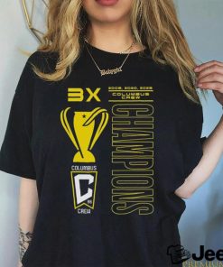 3x 2008 2020 2023 Columbus Crew Champions t shirt