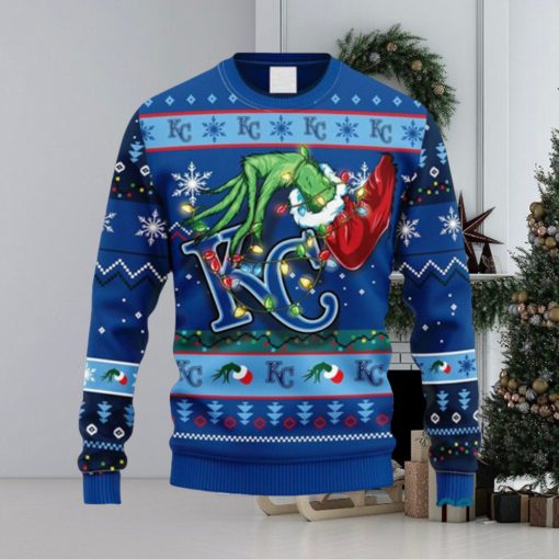 MLB Kansas City Royals Grinch Christmas Ugly 3D Sweater For Men And Women Gift Ugly Christmas