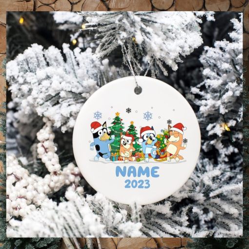 Bluey Christmas 2023 Ornament, Bluey Dog Christmas Ornament