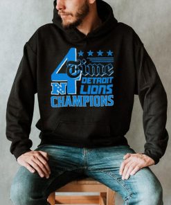 4 Time NFC Division Championships Champions Detroit Lions shirt