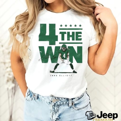 4 the win Jake Elliott signature shirt