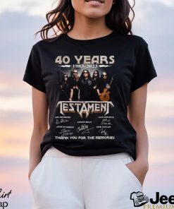 40 Years 1983 – 2023 Testament Thank You For The Memories T Shirt