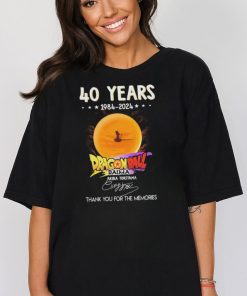 40 Years 1984 2024 Dragon Ball Daima Akira Toriyama Thank You For The Memories Signature shirt