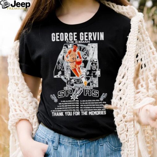 44 George Gervin the Iceman San Antonio Spurs thank you for the memories shirt