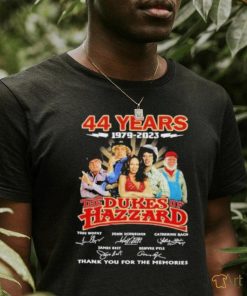 44 Years 1979 – 2023 The Dukes Of Hazzard Thank You For The Memories Signatures T Shirt