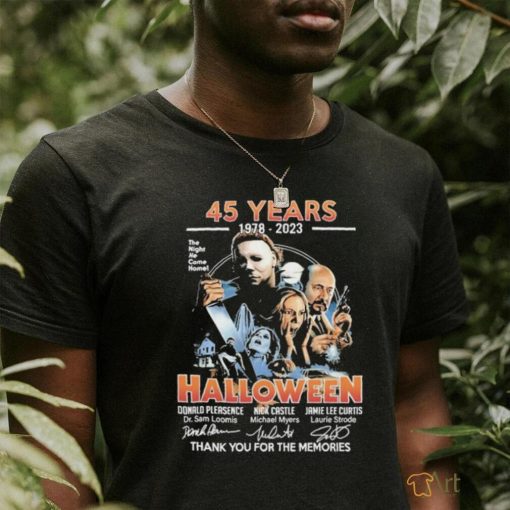 45 Years 1978 2023 Halloween Thank You For The Memories Shirt