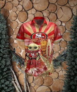 49Ers Baby Yoda Star Wars Beach Summer Hawaiian Shirt Full Over Print