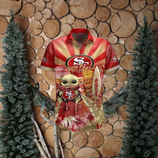 49Ers Baby Yoda Star Wars Beach Summer Hawaiian Shirt Full Over Print