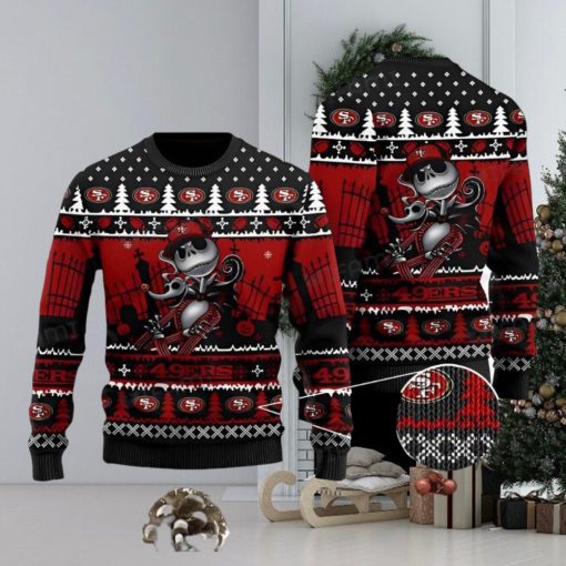 49ers Christmas Sweater Jack Skellington Zero San Francisco 49ers Gift